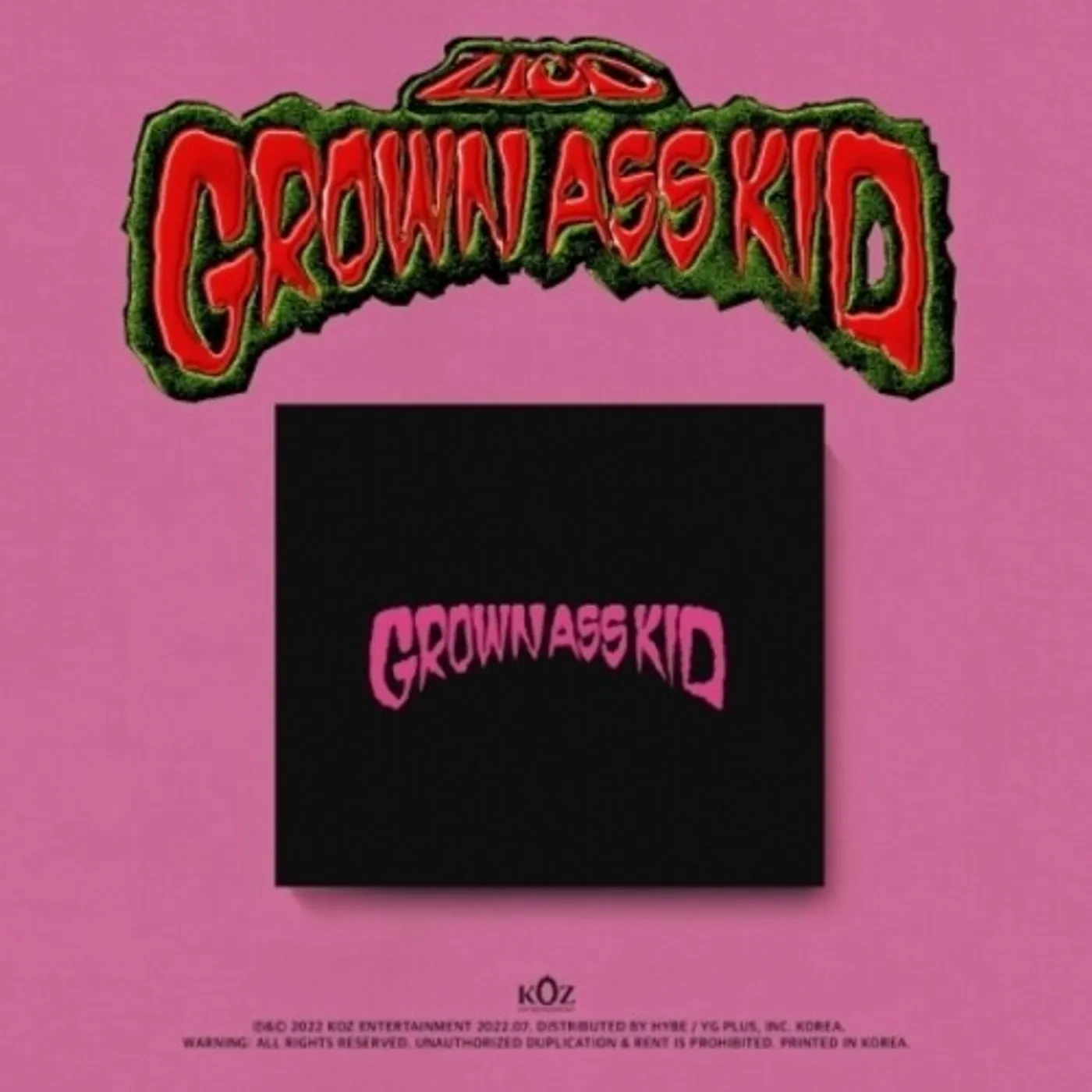 ZICO GROWN ASS KID (JEWEL VER.) CD