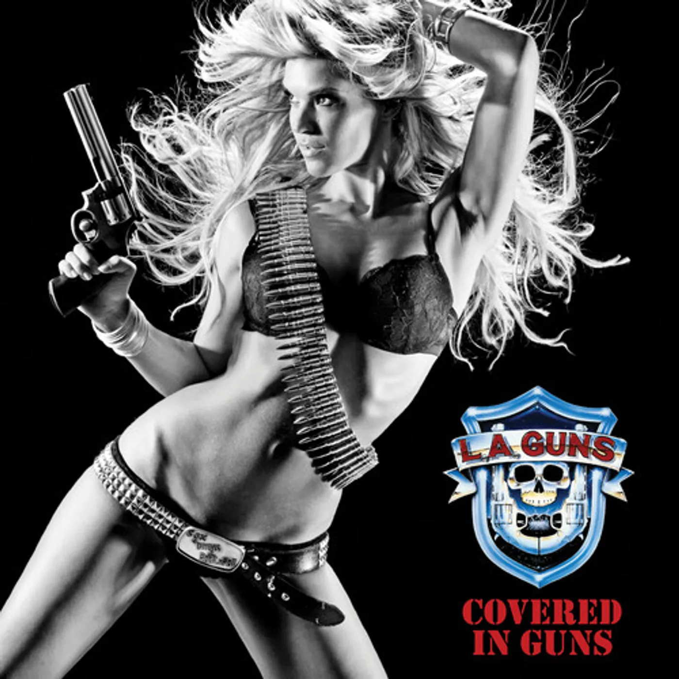 L.A. Guns Covered In Guns - Red & Blue Vinyl Record