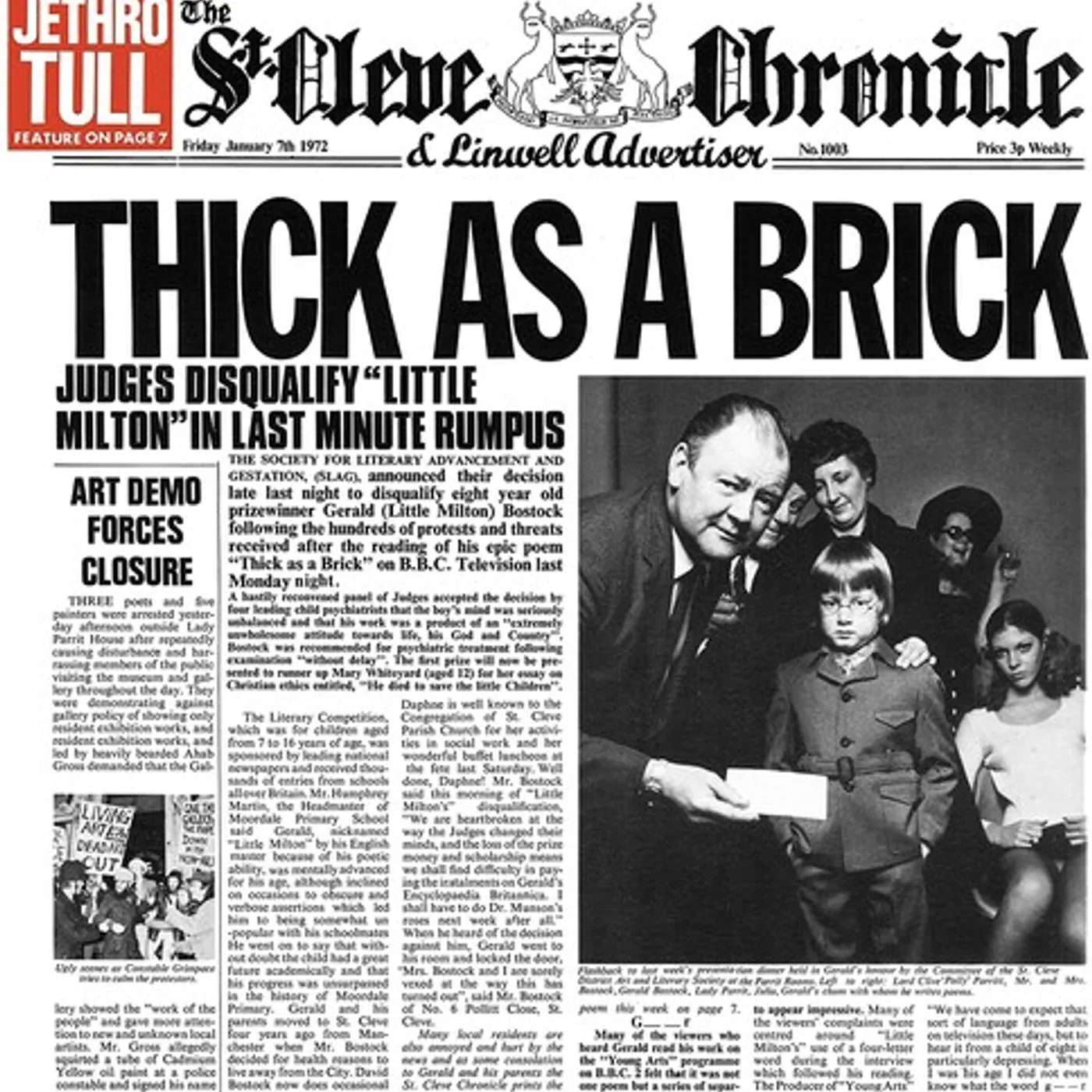 Jethro Tull THICK AS A BRICK (40TH ANNIVERSARY EDITION) CD