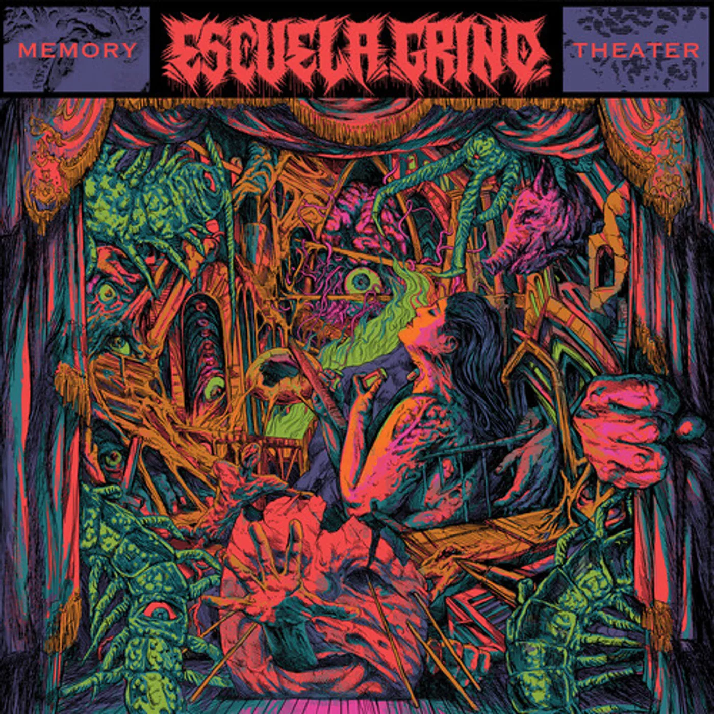 Escuela Grind Memory Theater - Clear Pink Vinyl Record