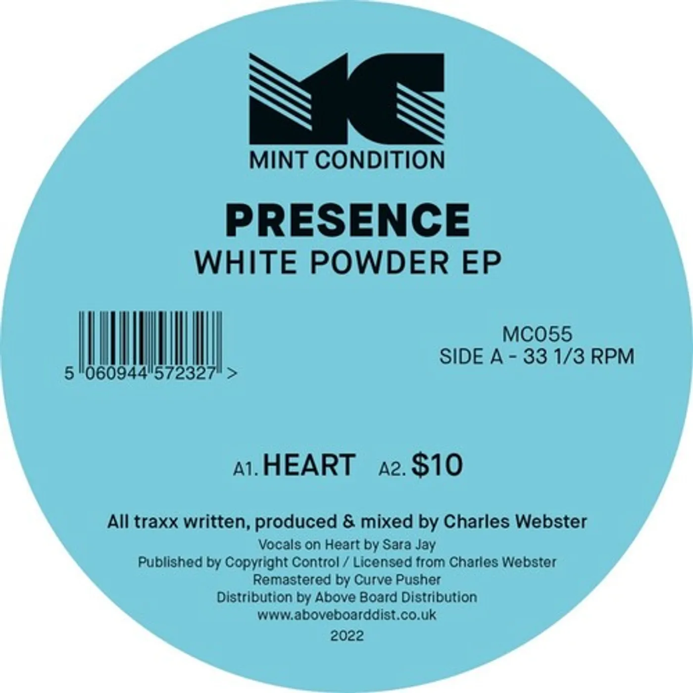 Presence White Powder Vinyl Record