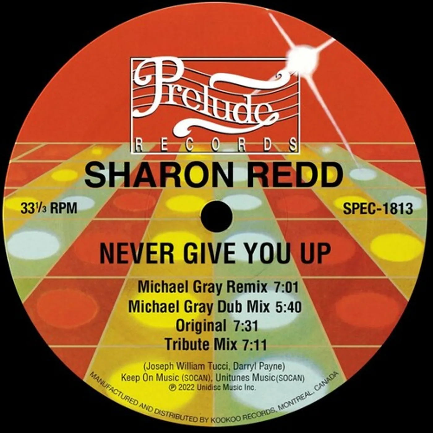 Sharon Redd Never Give You Up - Michael Gray Remixes Vinyl Record