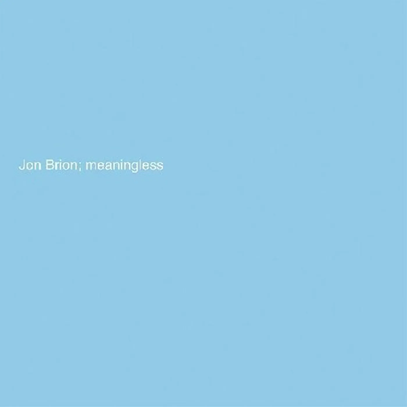Jon Brion Meaningless vinyl record