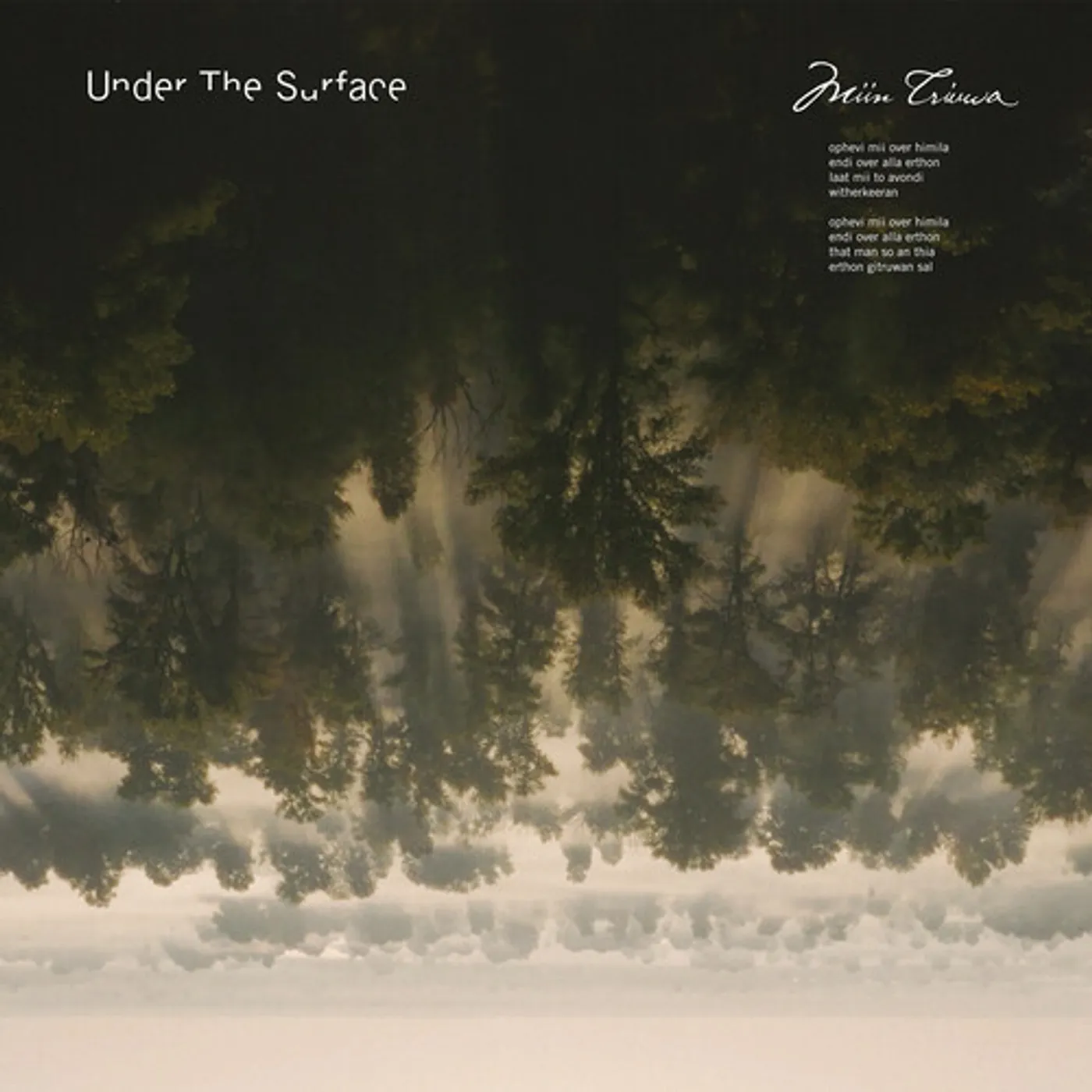 Under The Surface MIIN TRIUWA CD Super Audio CD