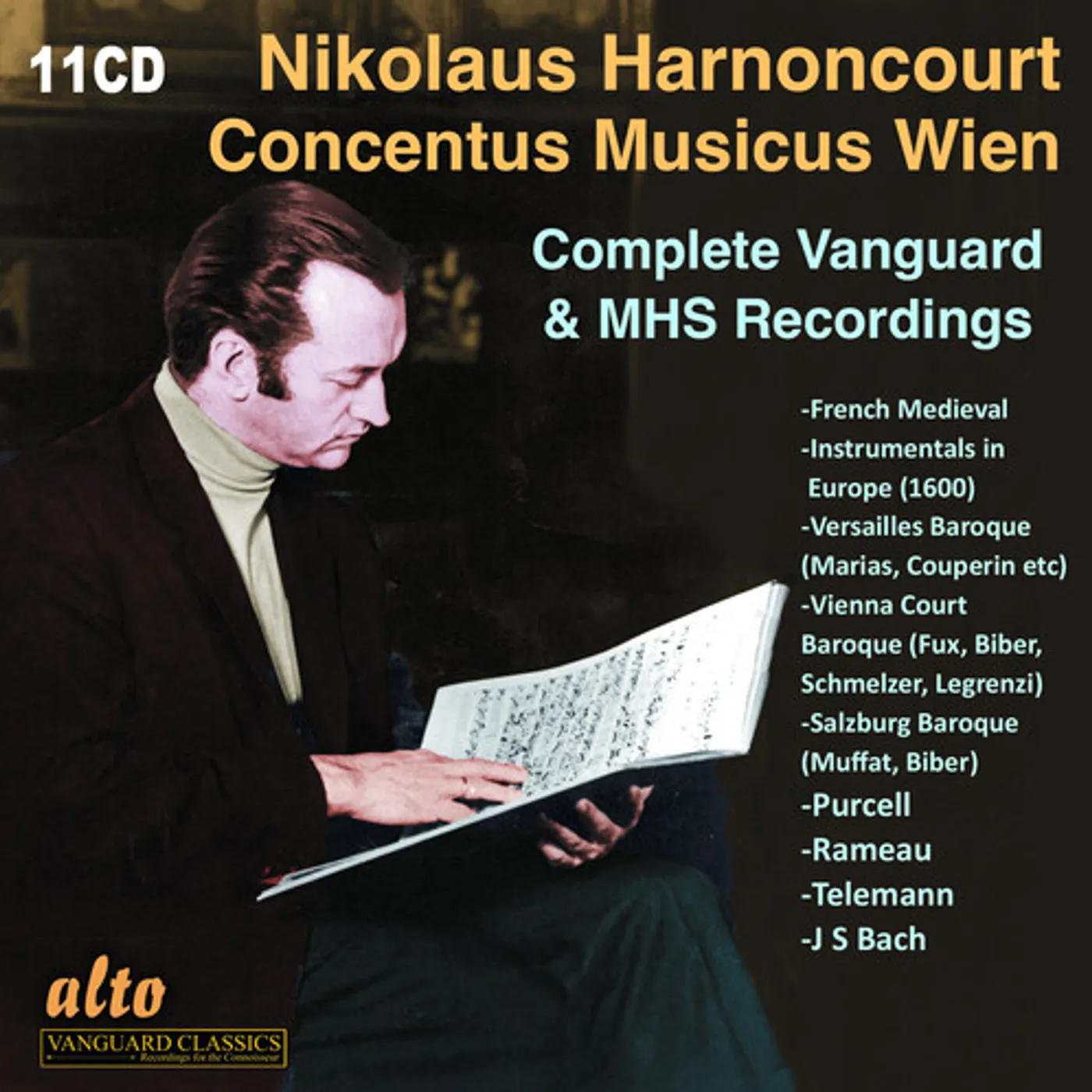 Nikolaus Harnoncourt CONCENTUS MUSICUS WIEN COMPLETE VANGUARD & MHS REC CD