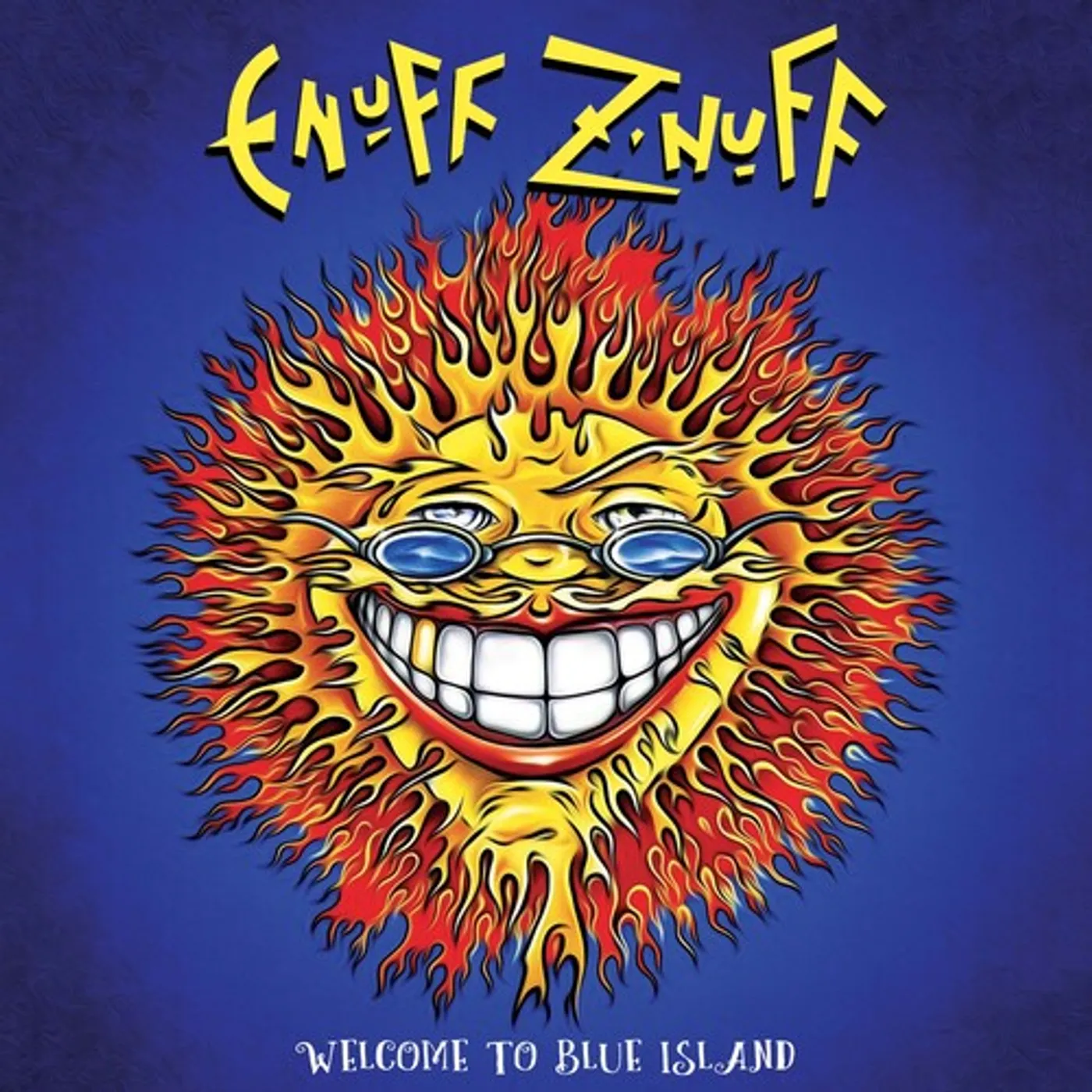 Enuff Z'Nuff Welcome To Blue Island - blue vinyl record