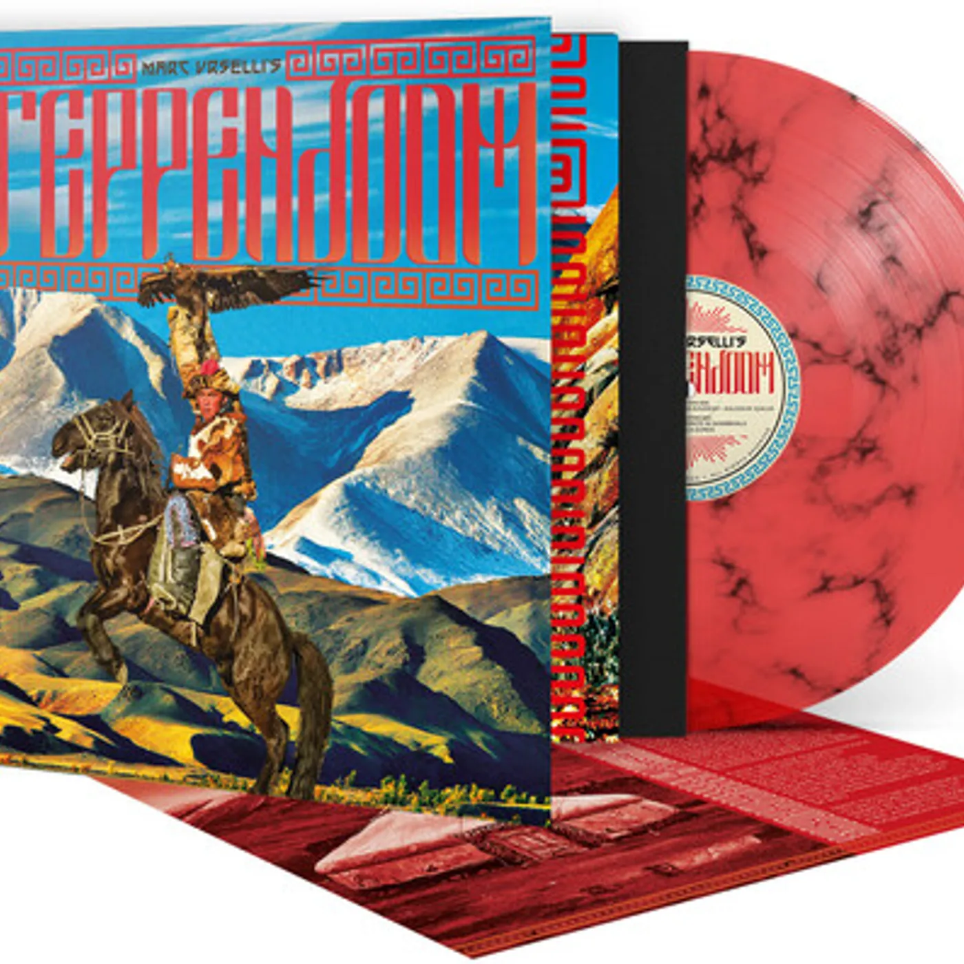 Marc Urselli's SteppenDoom STEPPENDOOM - RED TRANSPARENT + BLACK MARBLE Vinyl Record