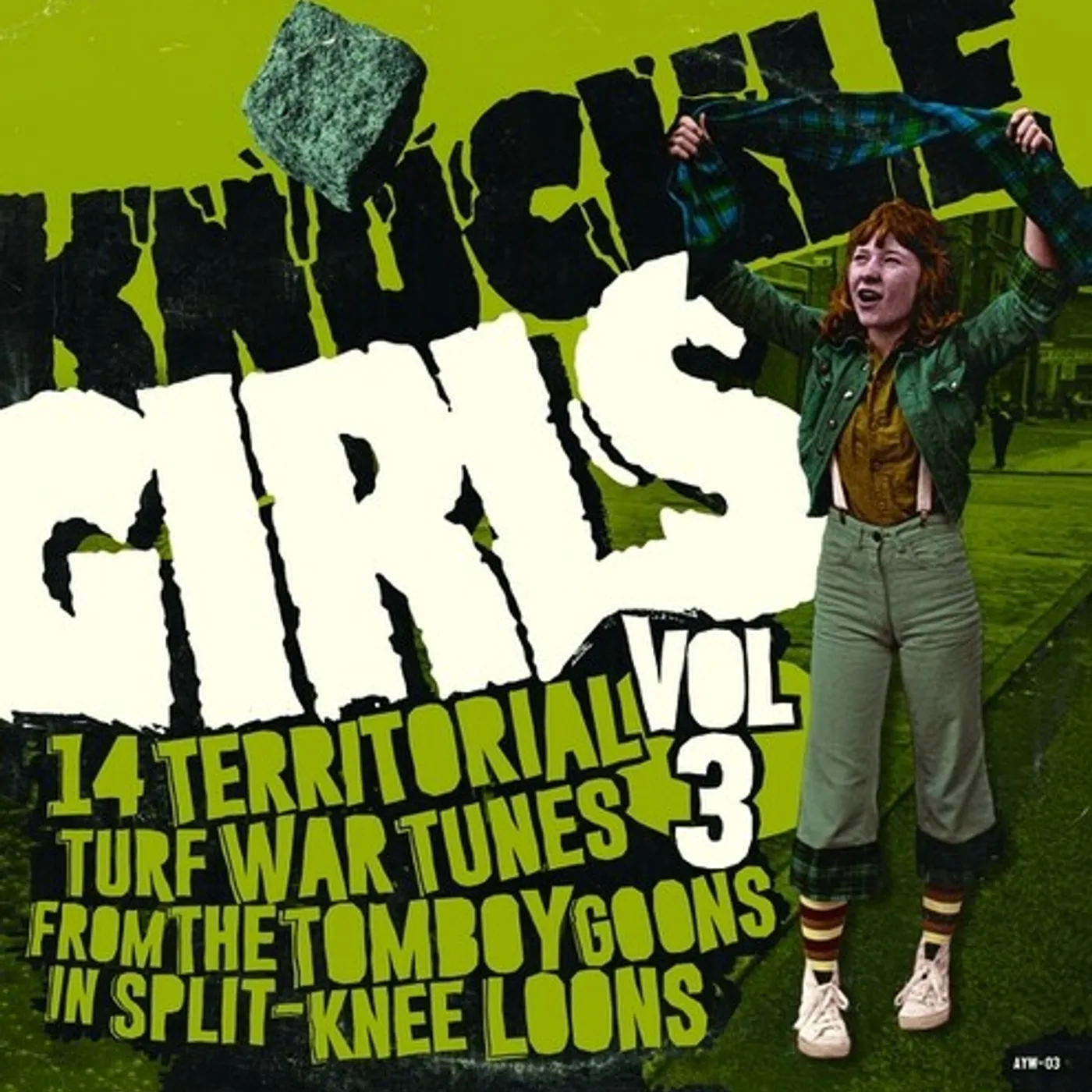 Various Artists  KNUCKLE GIRLS VOL. 3 (14 TERRITORIAL TURF WAR TUNES FROM THE TOMBOY GOONS IN SPLIT-KNEE LOONS) Vinyl Record