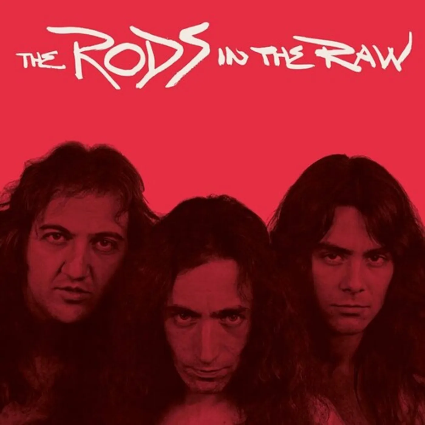 The Rods IN THE RAW - HOT PINK / BLACK BI-COLOR Vinyl Record
