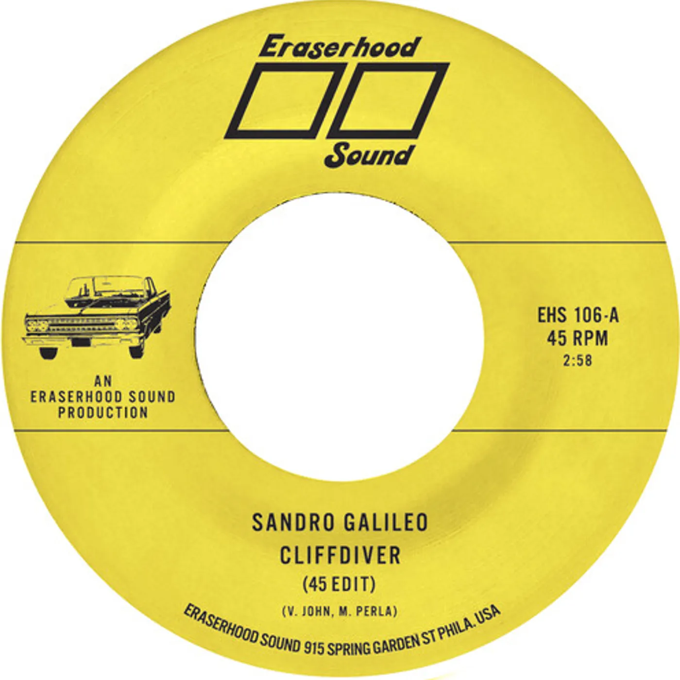 Sandro Galileo Cliffdiver / Smoke & Mirrors Vinyl Record