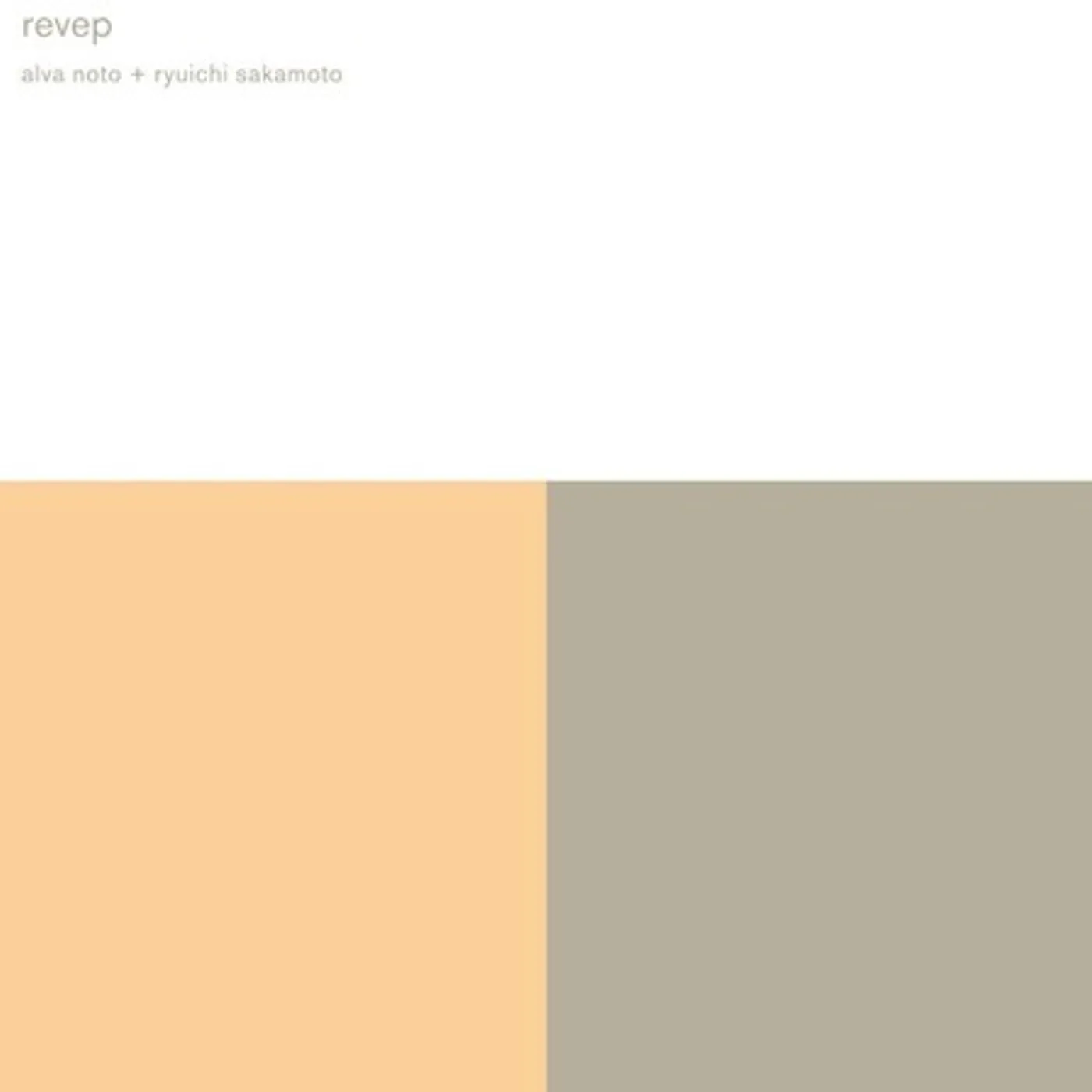 Alva Noto & Ryuichi Sakamoto REVEP Vinyl Record