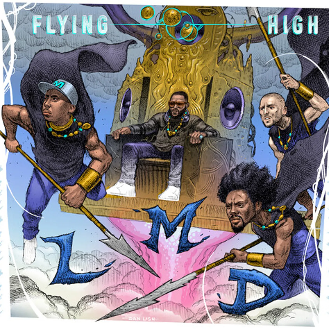 LMD (LMNO, MED, Declaime) FLYING HIGH - WHITE Vinyl Record