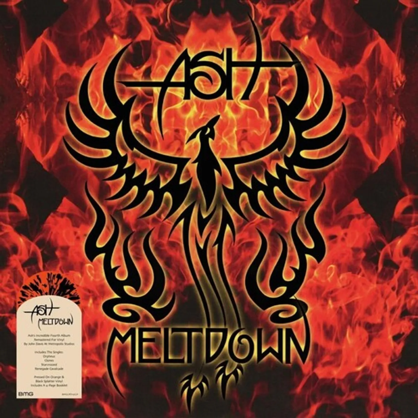Ash MELTDOWN (SPLATTER EDITION) Vinyl Record
