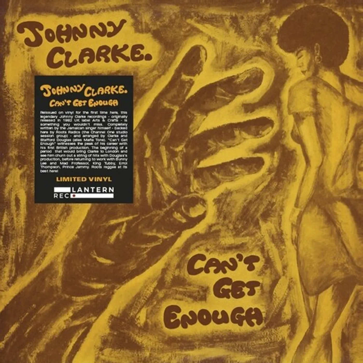 Johnny Clarke CAN'T GET ENOUGH Vinyl Record