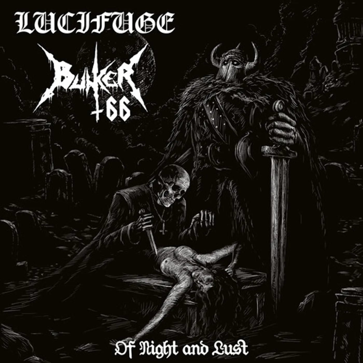 Bunker 66 & Lucifuge OF NIGHT AND LUST Vinyl Record