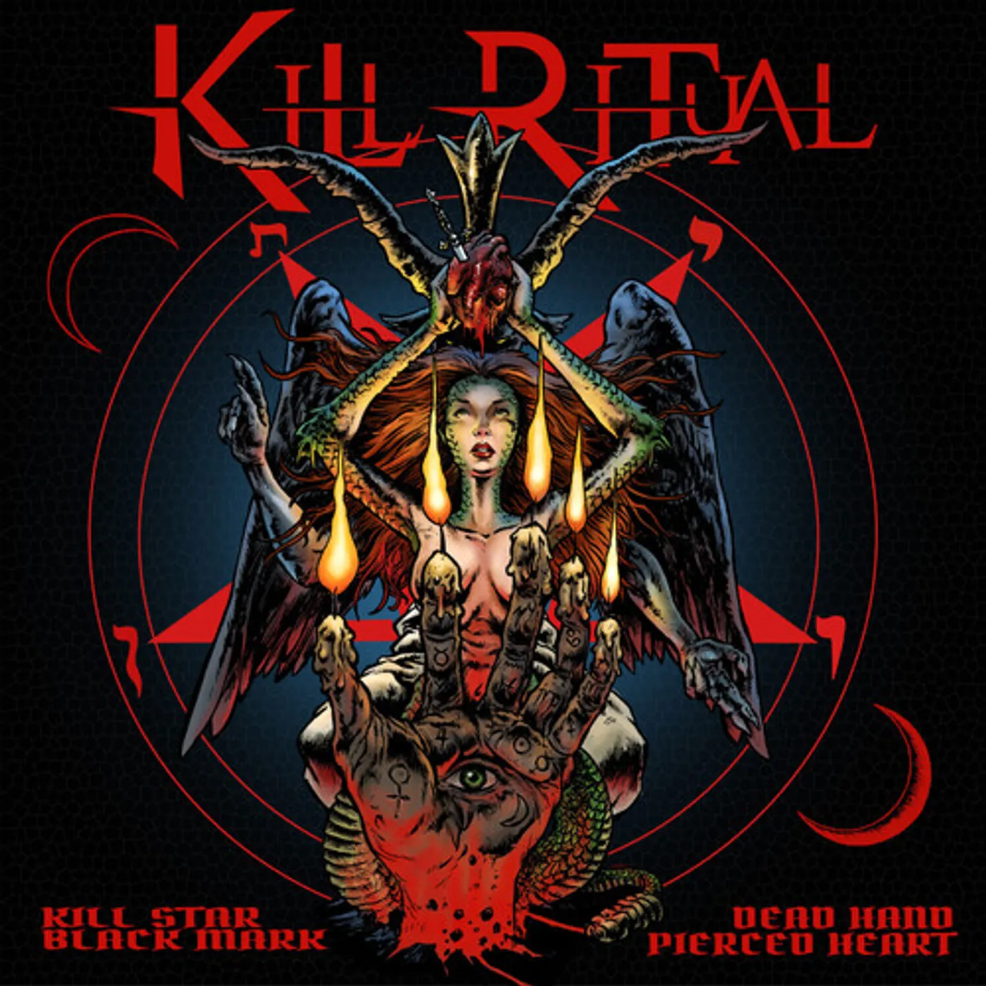 KILL STAR BLACK MARK DEAD HAND PIERCED HEART CD