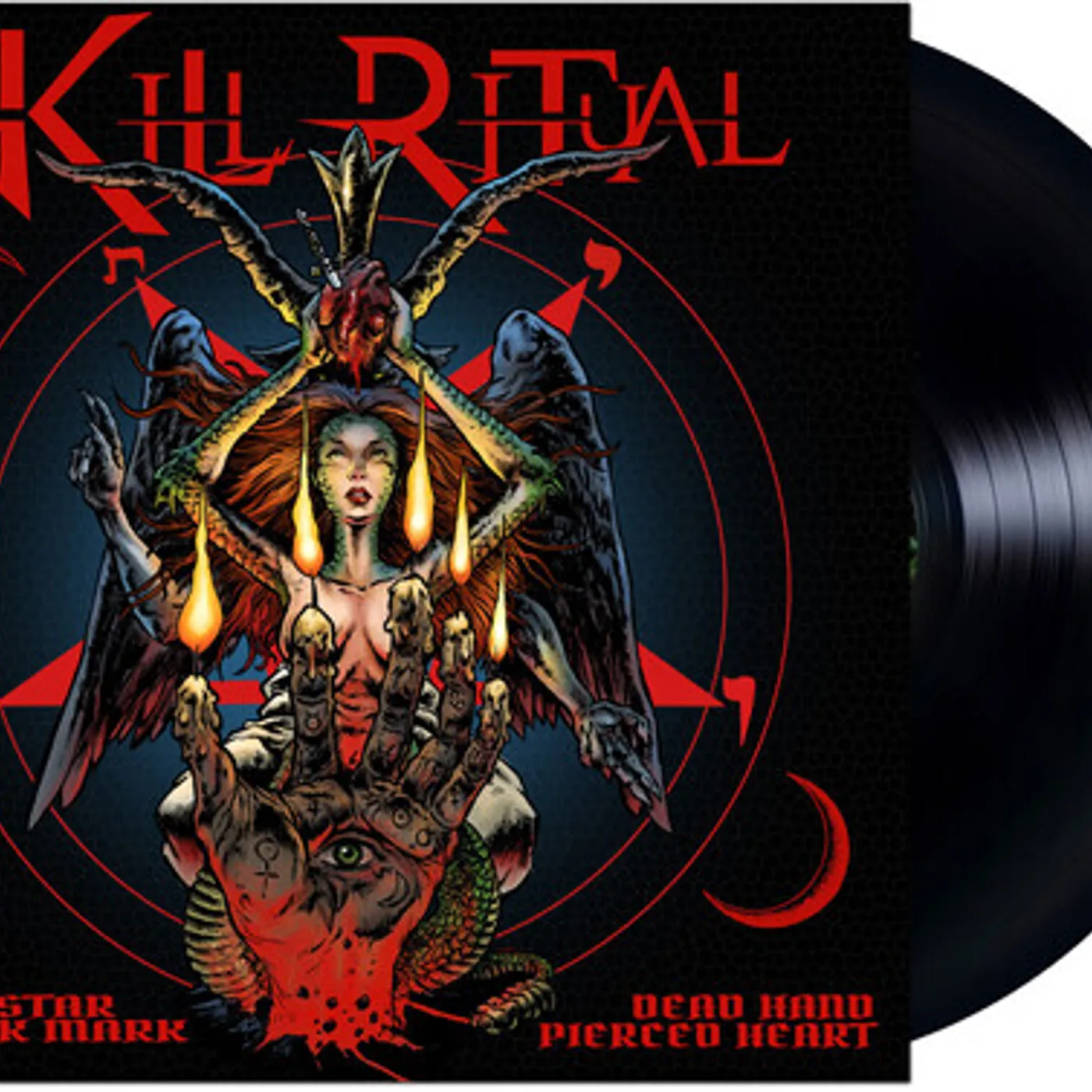 KILL STAR BLACK MARK DEAD HAND PIERCED HEART Vinyl Record