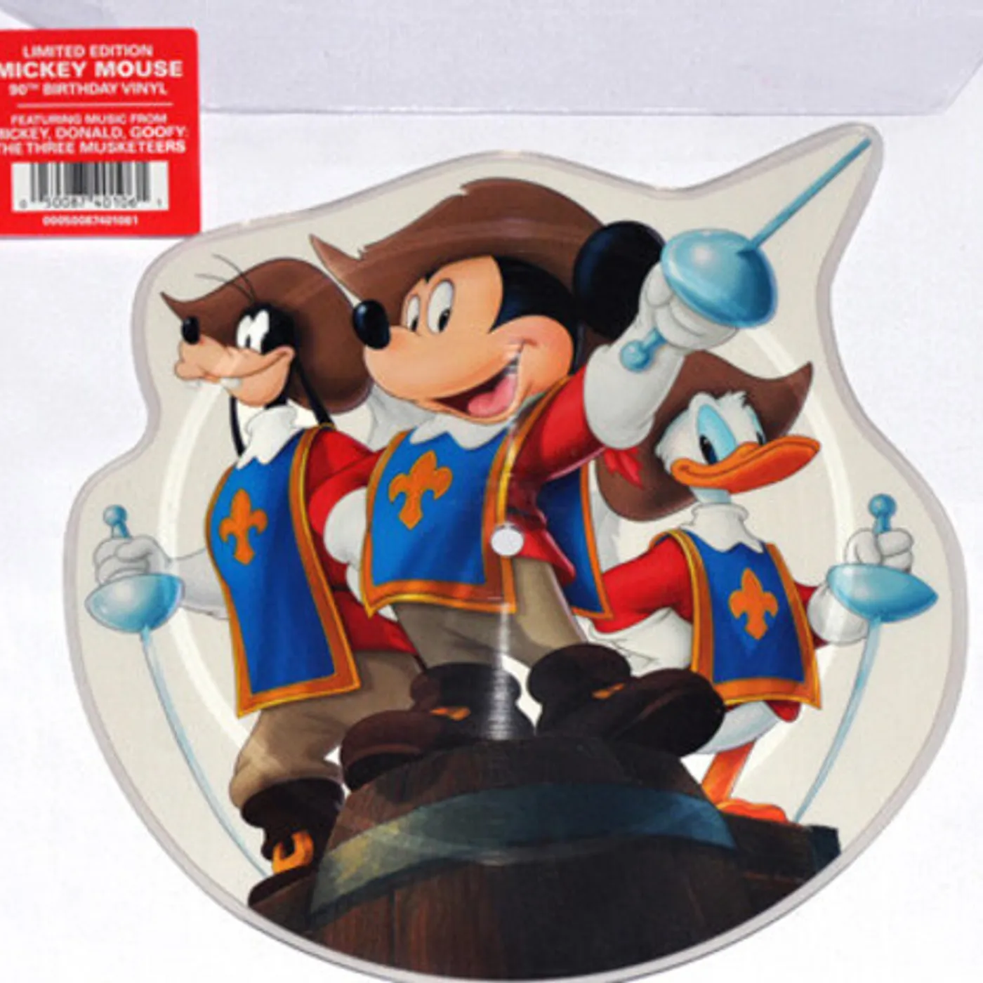 Mickey Mouse 90: The Three Musketeers ALL FOR ONE & ONE FOR ALL Vinyl Record