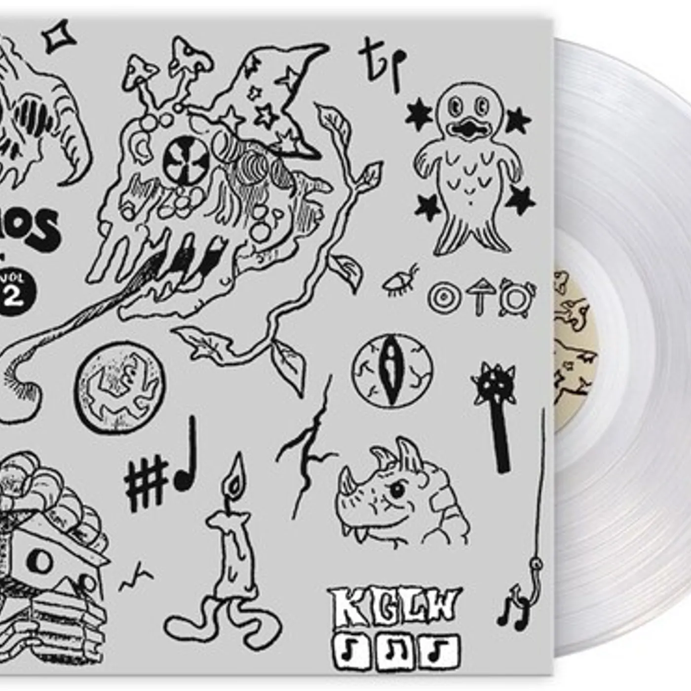 King Gizzard & The Lizard Wizard DEMOS VOLS 1 & 2 - CLEAR Vinyl Record