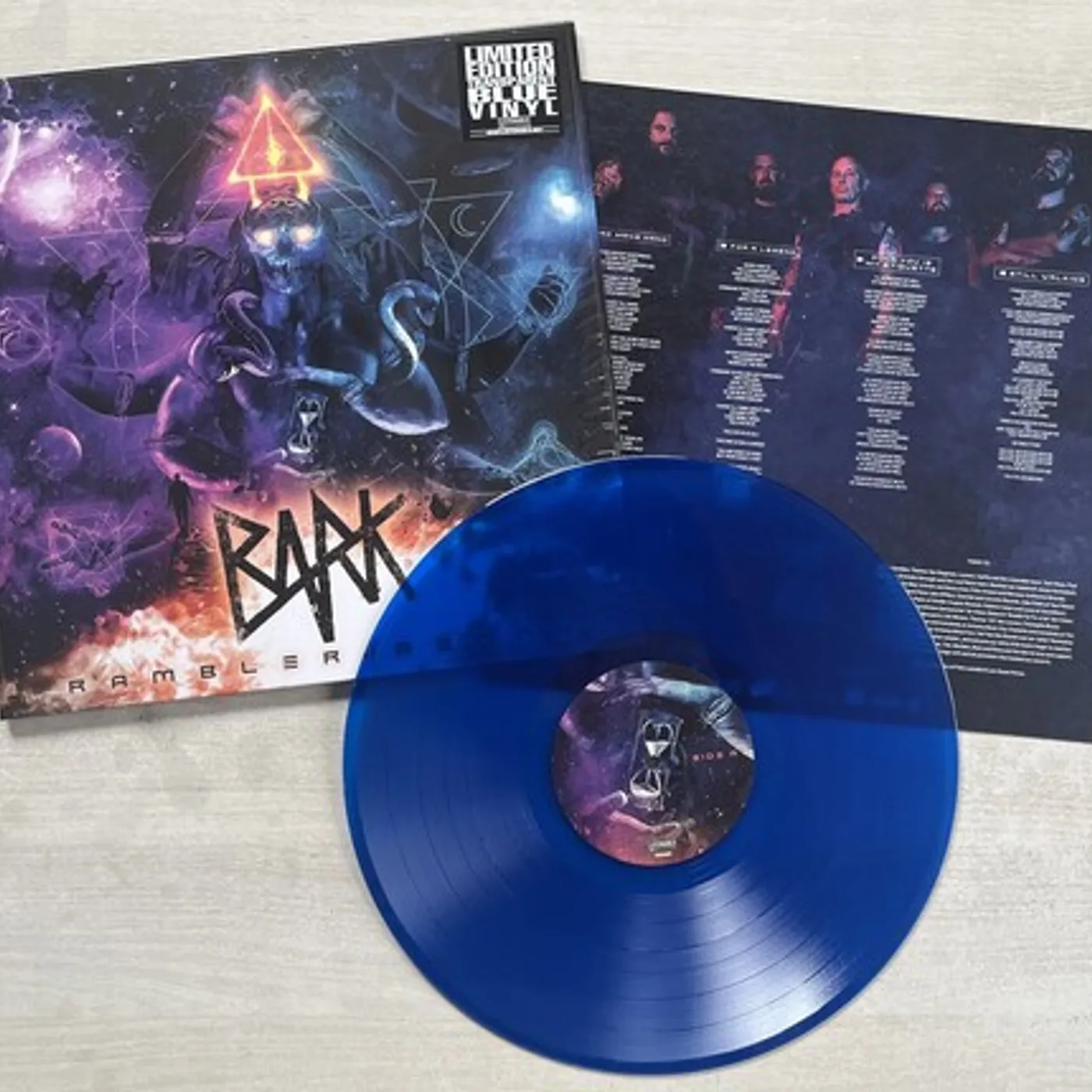 Bark RAMBLER OF AEONS - TRANSPARENT BLUE Vinyl Record