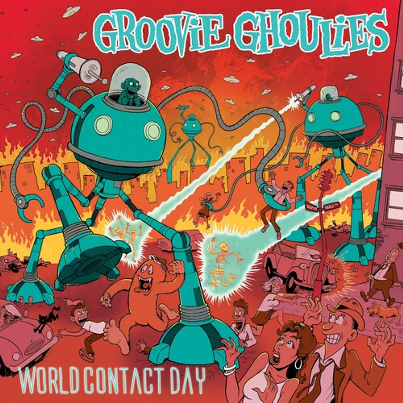Groovie Ghoulies World Contact Day Vinyl Record