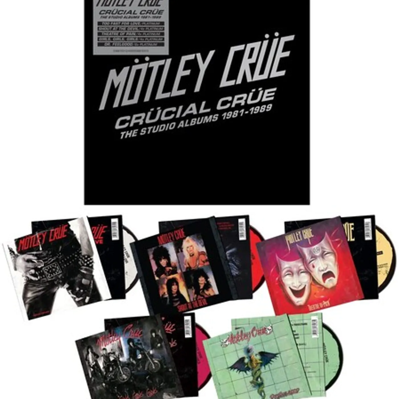 Mötley Crüe CRUCIAL CRUE: THE STUDIO ALBUMS 1981-1989 CD