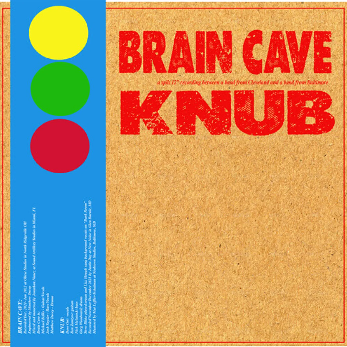 BRAIN CAVE & KNUB Vinyl Record