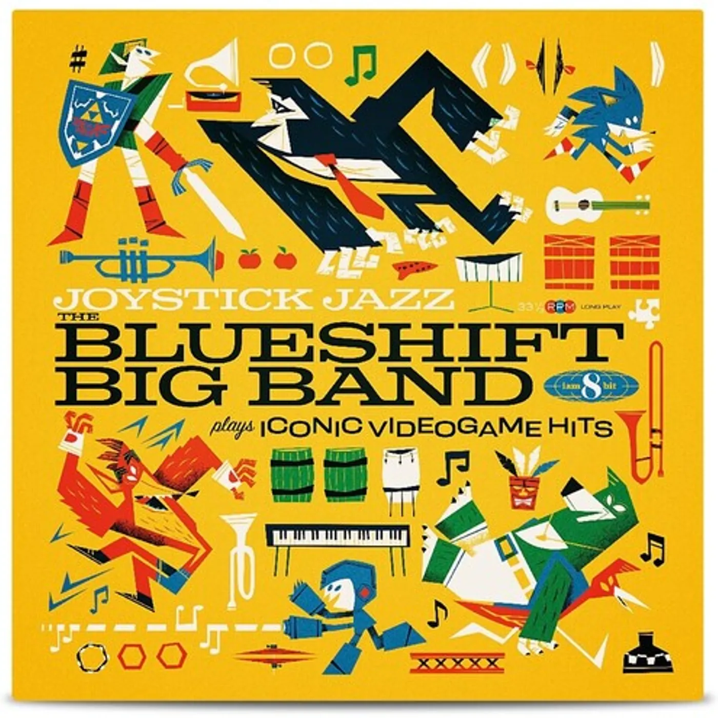 The Blueshift Big Band JOYSTICK JAZZ: BLUESHIFT BIG BAND PLAYS ICONIC Vinyl Record