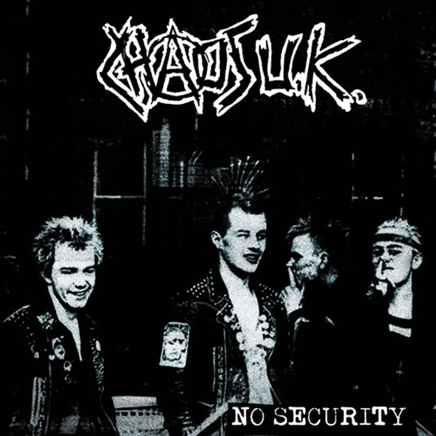 Chaos UK NO SECURITY - BLUE Vinyl Record
