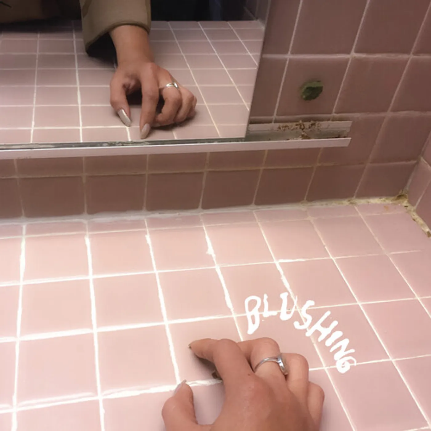 Blushing TETHER/WEAK - PINK Vinyl Record
