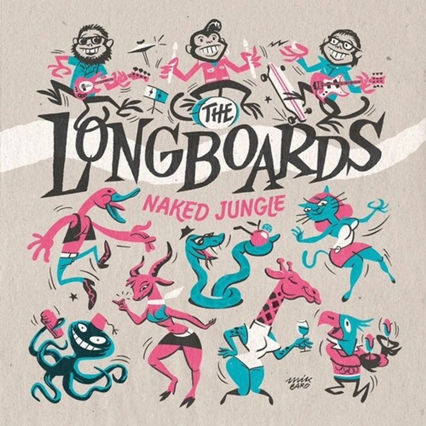 The Longboards NAKED JUNGLE Vinyl Record