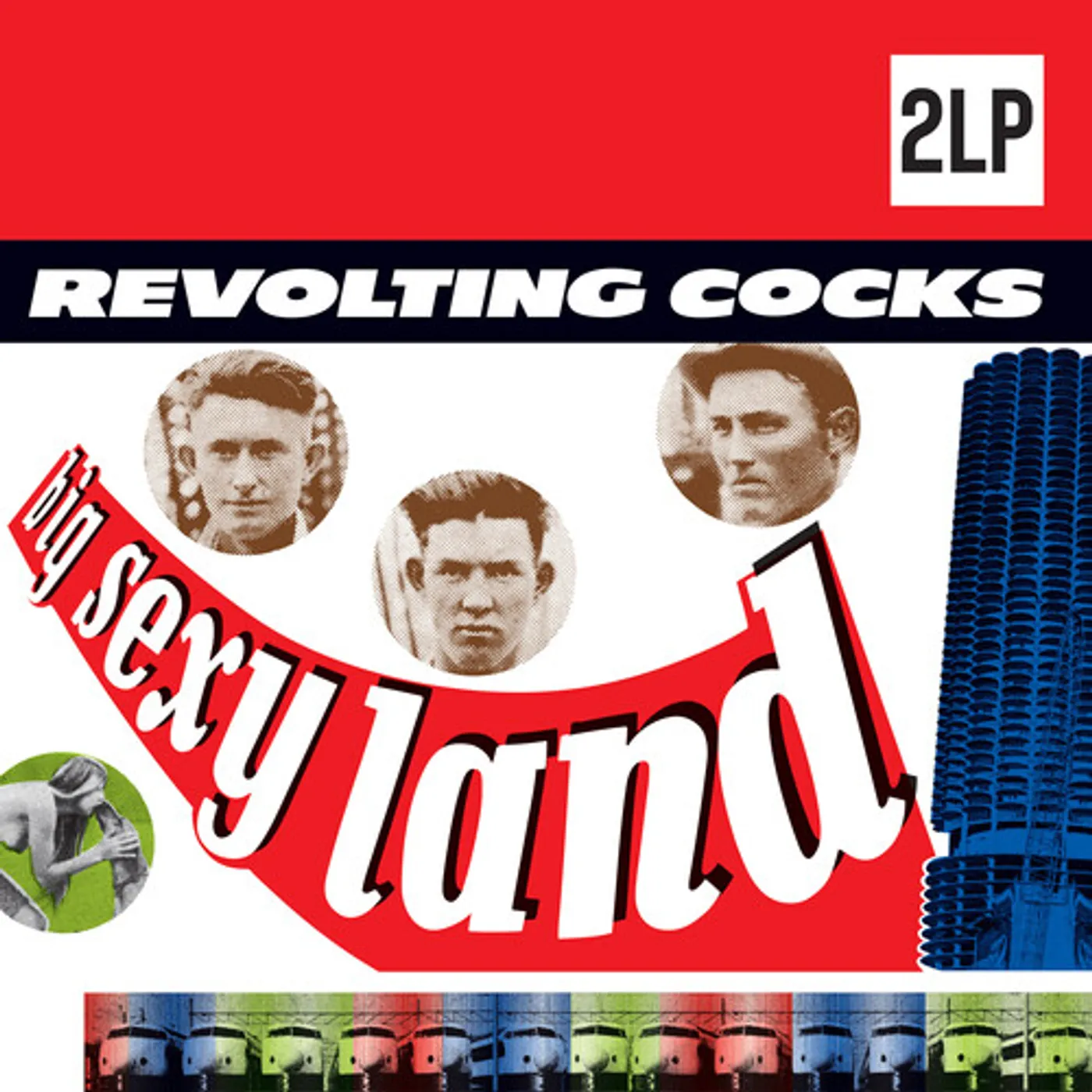 Revolting Cocks BIG SEXY LAND - RED MARBLE Vinyl Record
