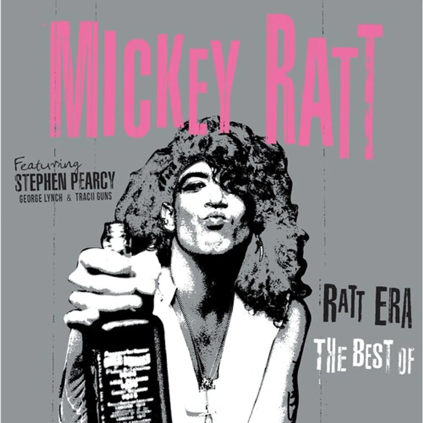 Mickey Ratt BEST OF - PINK/BLACK SPLATTER Vinyl Record
