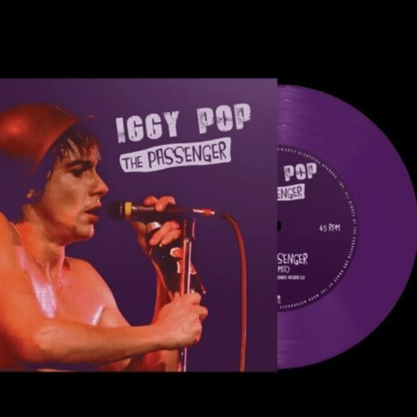 Iggy Pop PASSENGER - PURPLE Vinyl Record