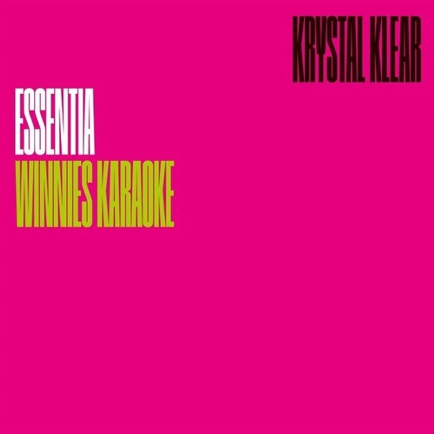 Krystal Klear Essentia Vinyl Record