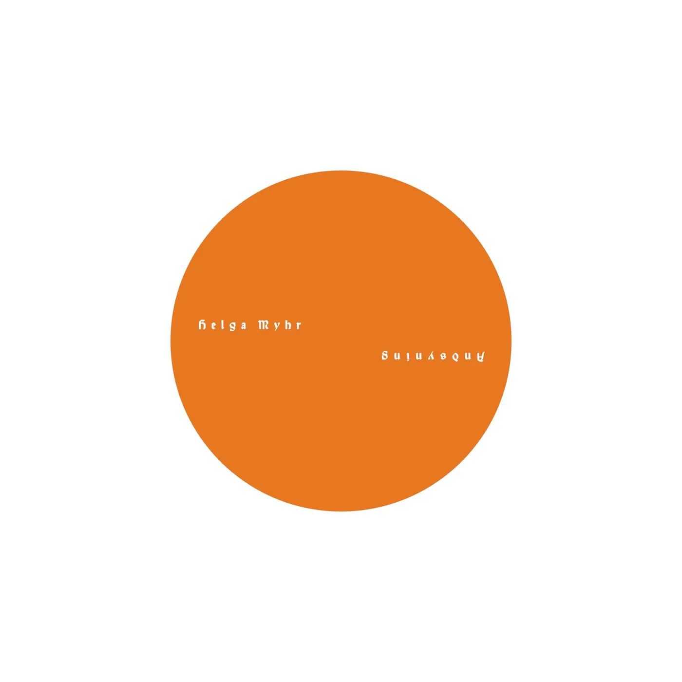 Helga Myhr ANDSYNING Vinyl Record