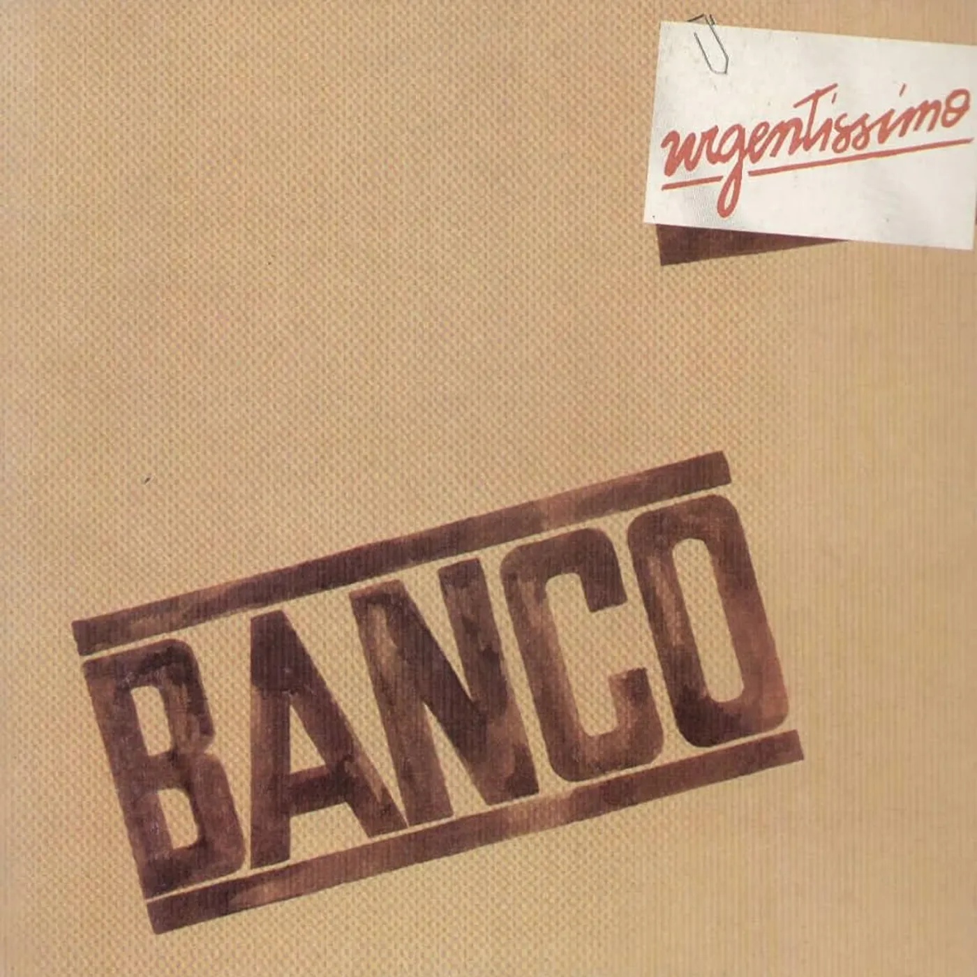 Banco Del Mutuo Soccorso URGENTISSIMO Vinyl Record
