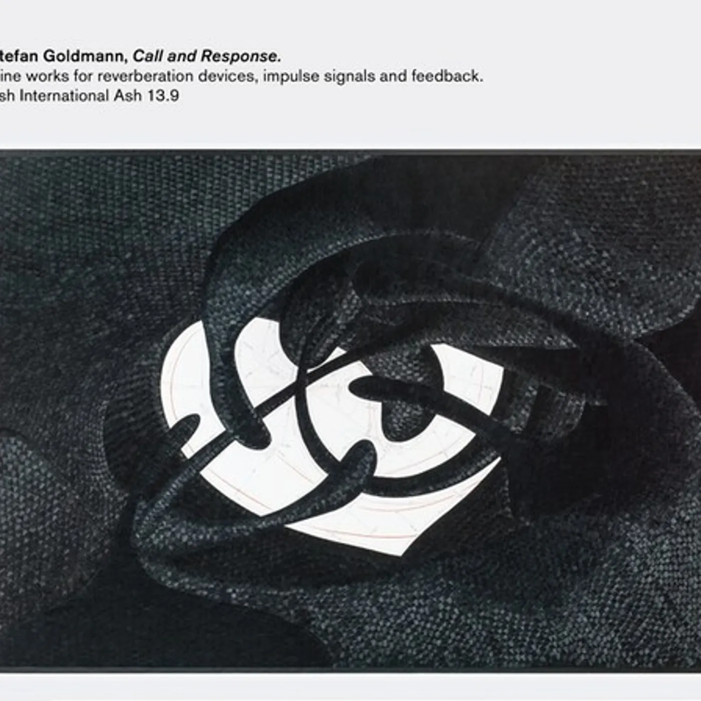 Stefan Goldmann CALL & RESPONSE CD