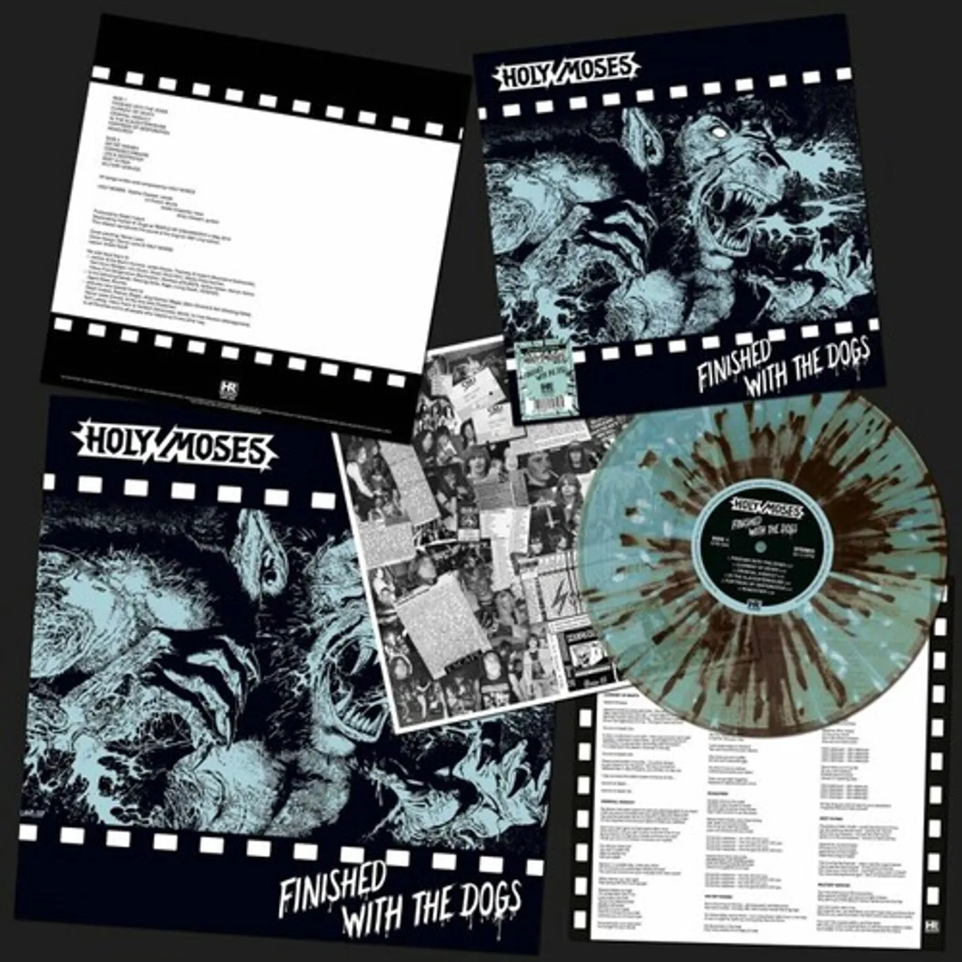 Holy Moses FINISHED WITH THE DOGS - SPLATTER Vinyl Record