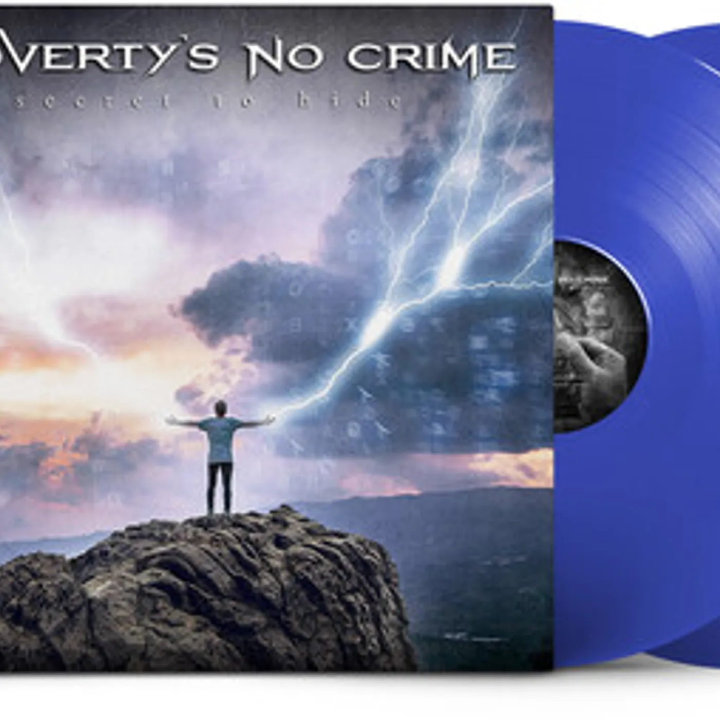 Poverty's No Crime SECRET TO HIDE - BLUE Vinyl Record