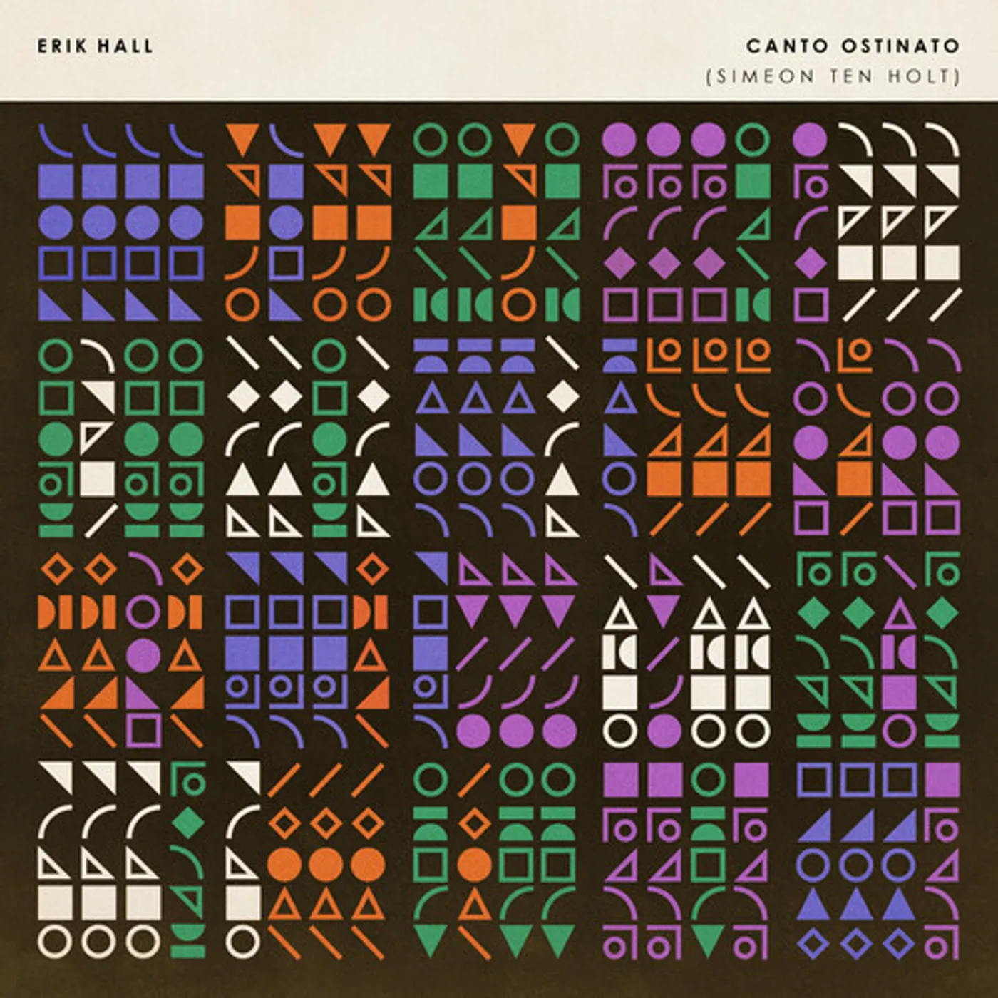 Erik Hall Canto Ostinato Vinyl Record