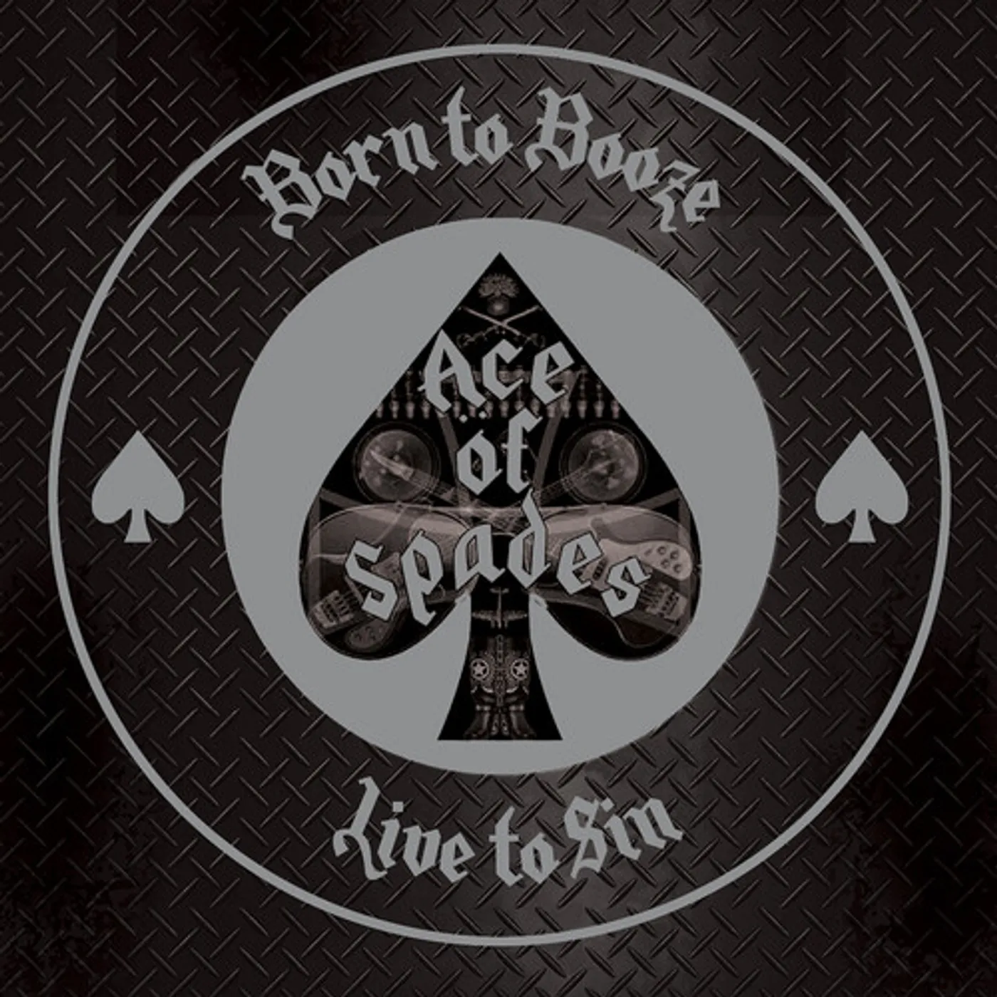 Ace Of Spades BORN TO BOOZE LIVE TO SIN - CLEAR Vinyl Record