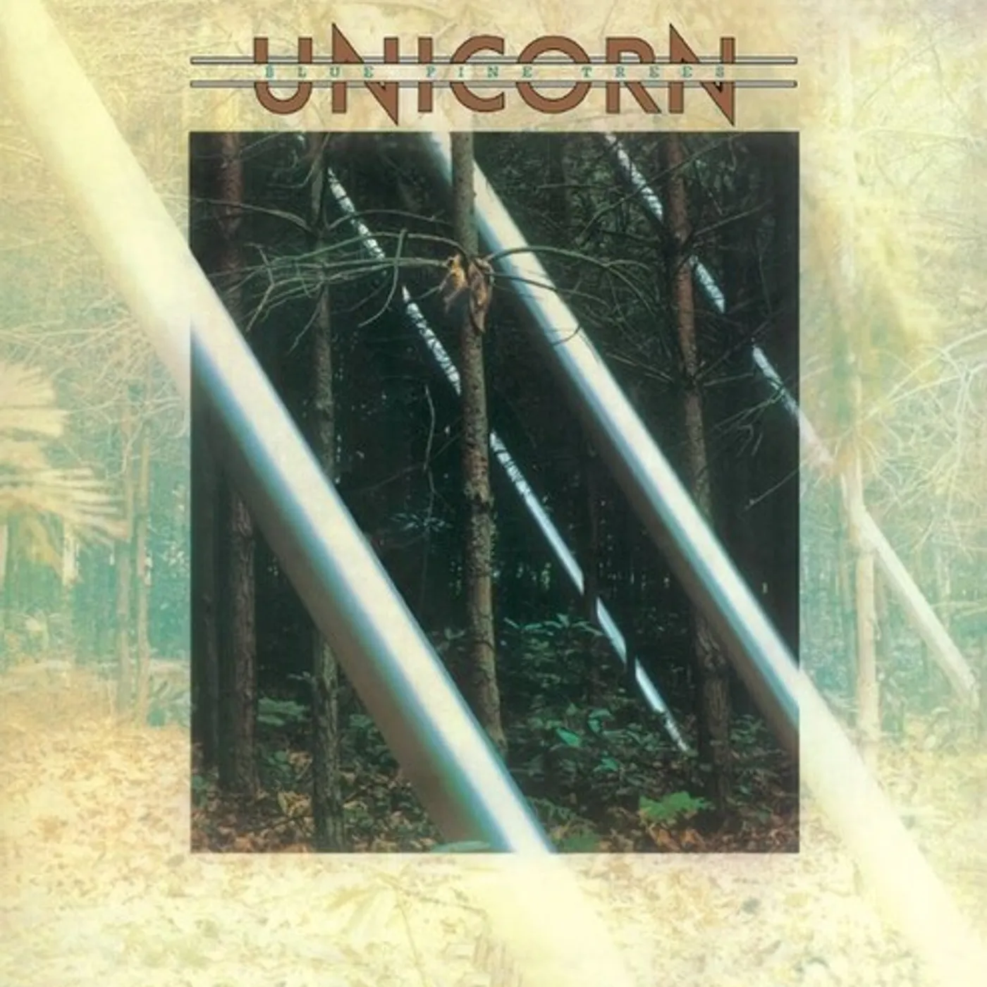 Unicorn Blue Pine Trees Vinyl Record