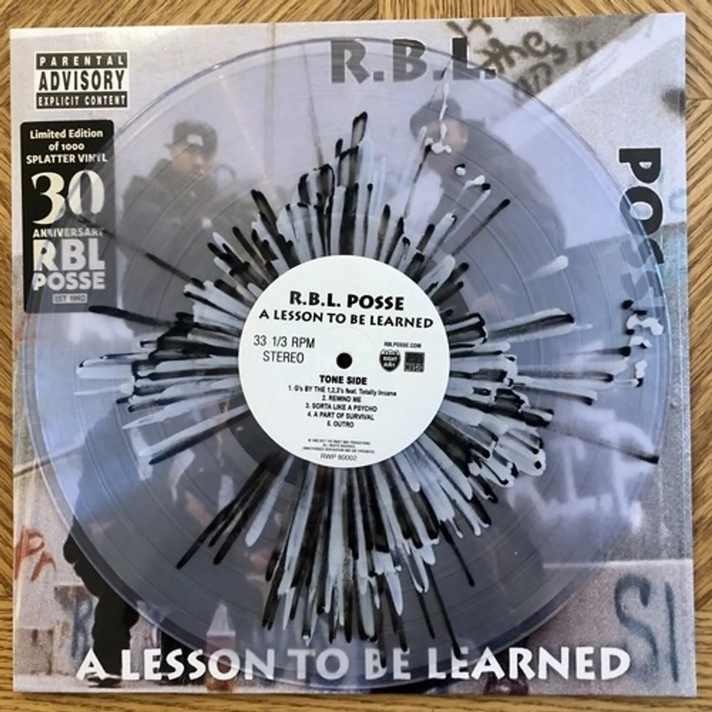 R.B.L. Posse LESSON TO BE LEARNED (30TH ANNIVERSARY EDITION) Vinyl Record