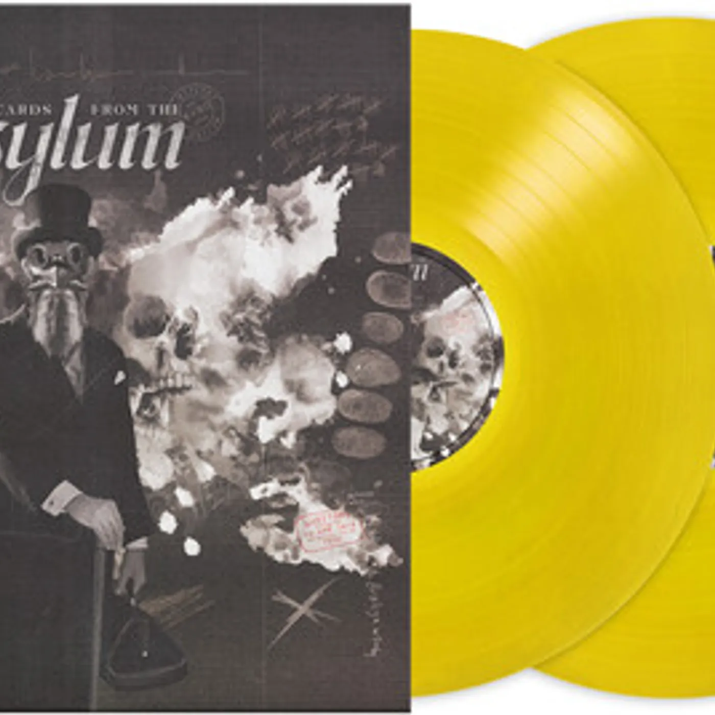 Jason Bieler And The Baron Von Bielski Orchestra Postcards From The Asylum (Yellow) Vinyl Record