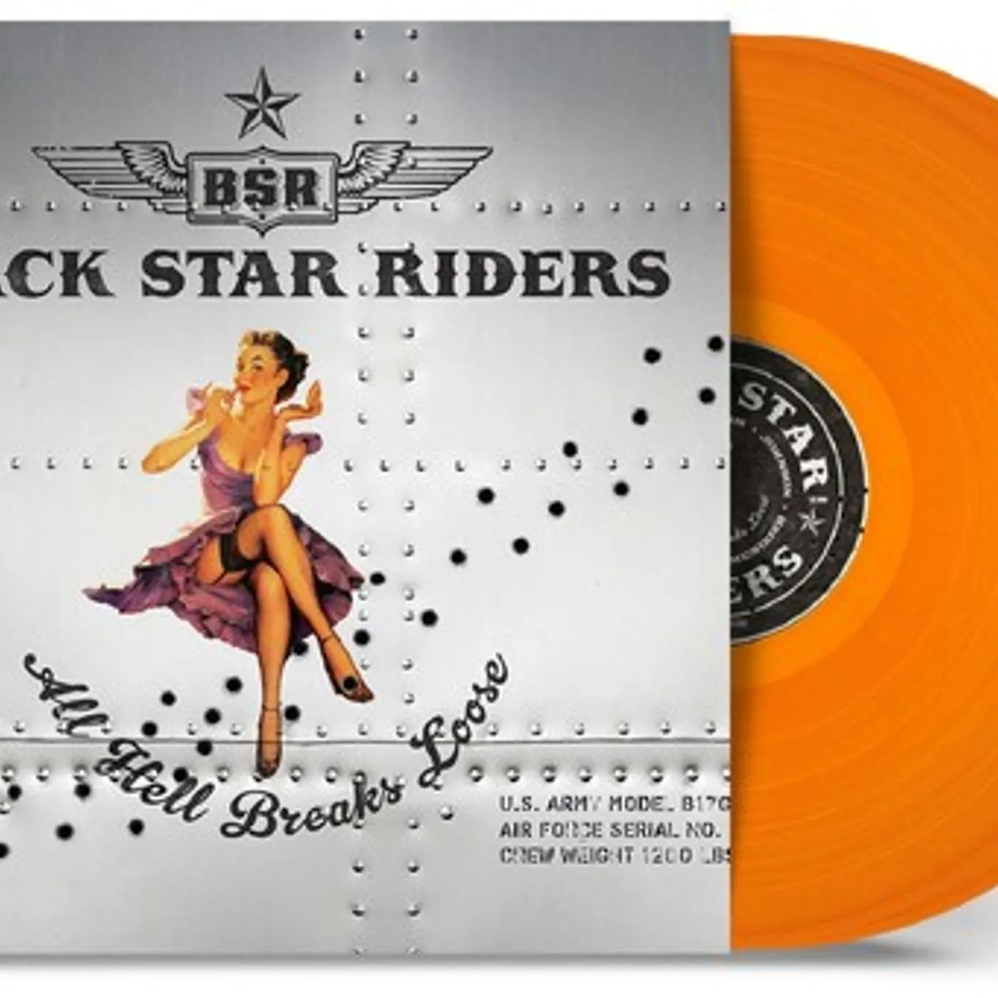 Black Star Riders All Hell Breaks Loose - 10 Year Anniv - Orange Vinyl Record