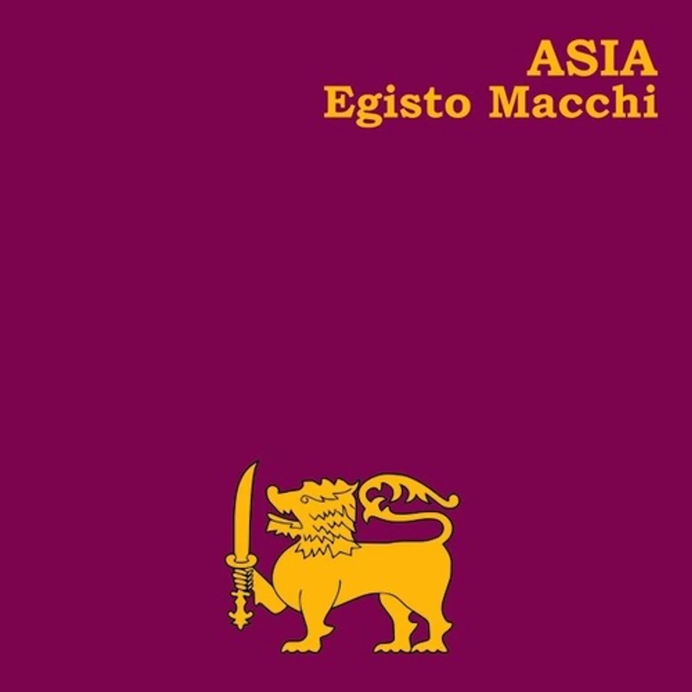 Egisto Macchi ASIA Vinyl Record