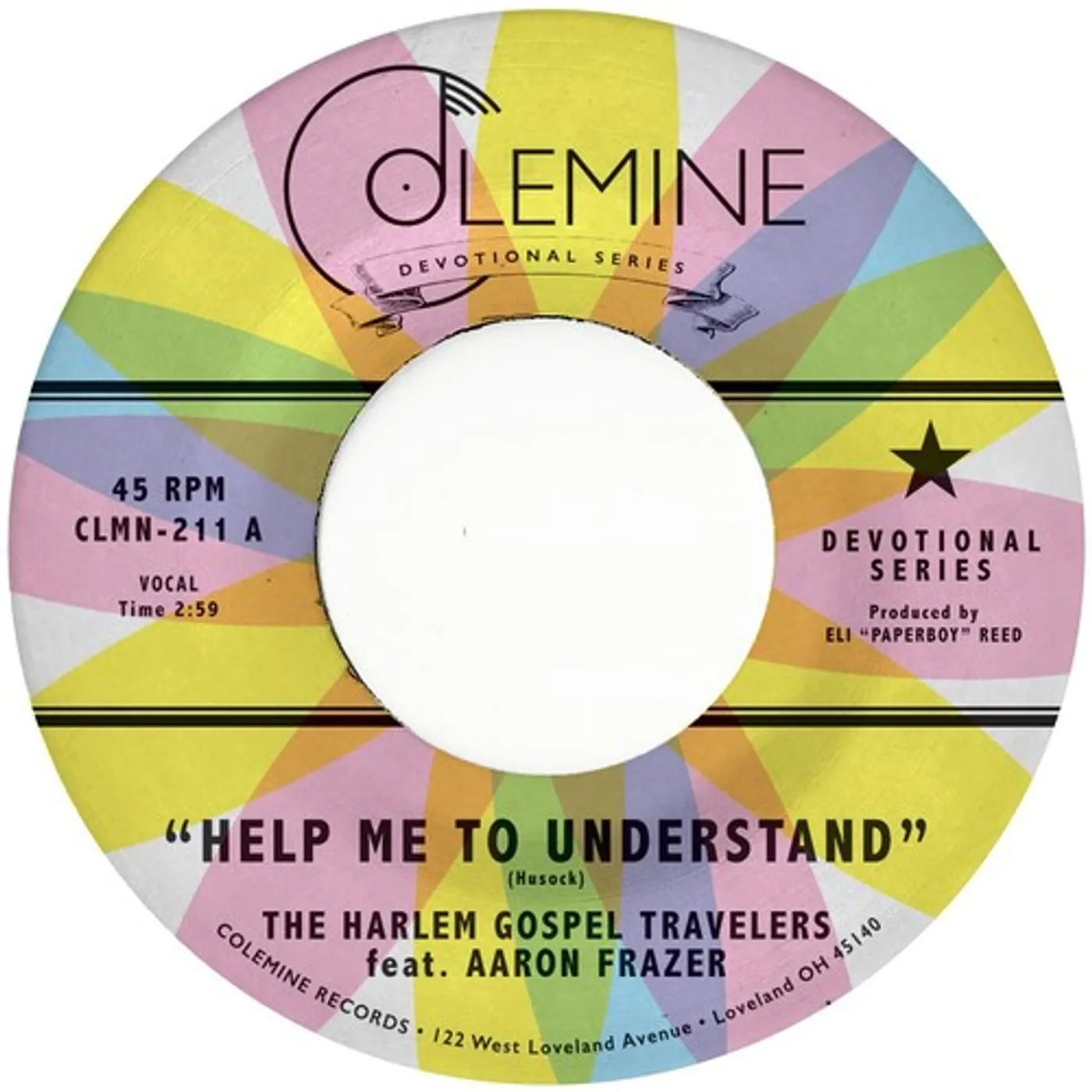 Aaron Frazer HELP ME TO UNDERSTAND B/W LOOK UP Vinyl Record