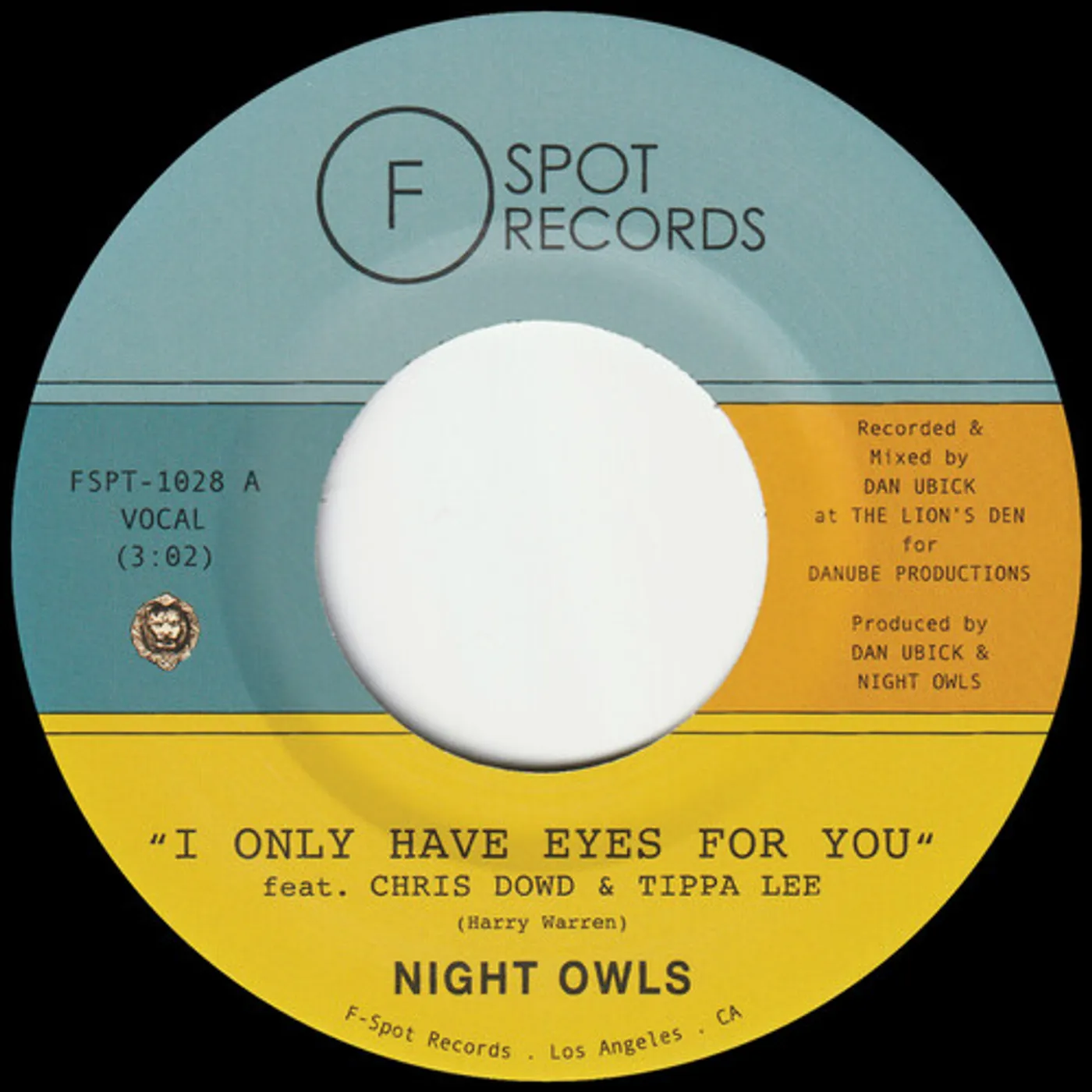 Night Owls I ONLY HAVE EYES FOR YOU B/W LIVE & LET LIVE Vinyl Record