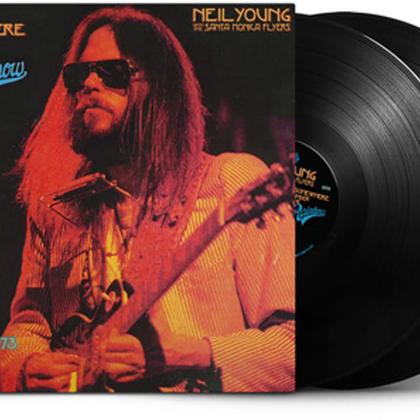Neil Young & The Santa Monica Flyers SOMEWHERE UNDER THE RAINBOW 1973 Vinyl Record